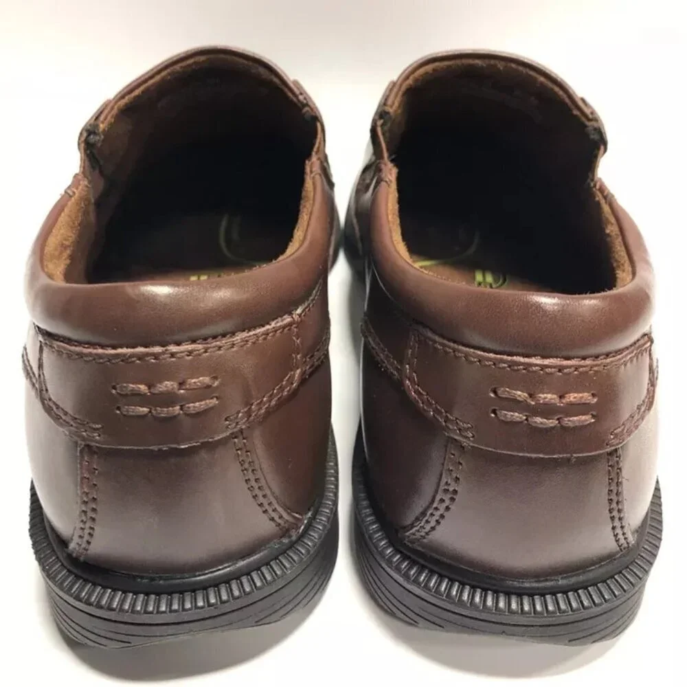 Nunn Bush Men’s Bleeker Street, Brown Slip-On Loafer, Size 9.5 M